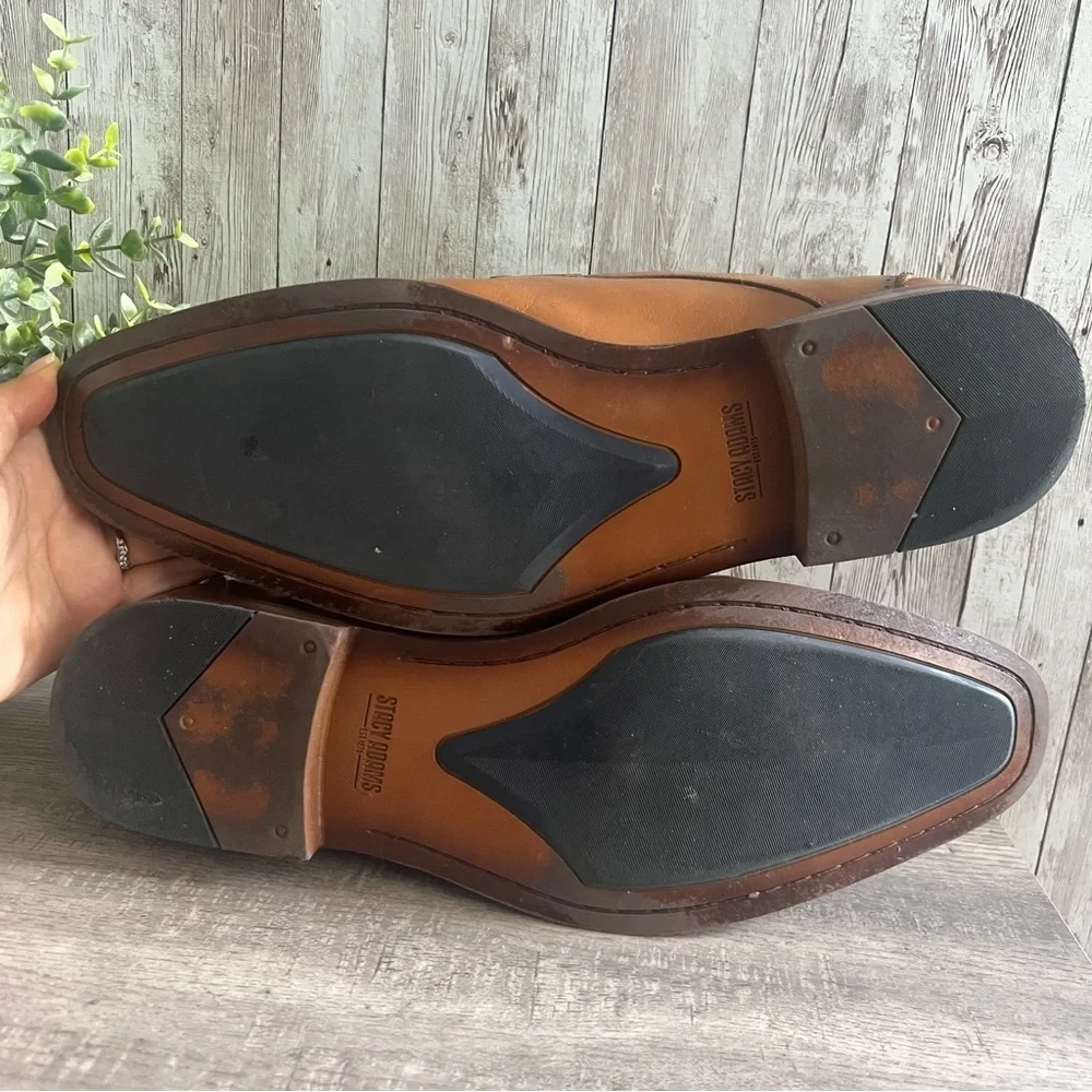 Stacy Adams Baldwin Moc Toe Double Monk Strap 25188 Size 13 Mens